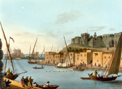 Castle in the Island of Torosa by Luigi Mayer